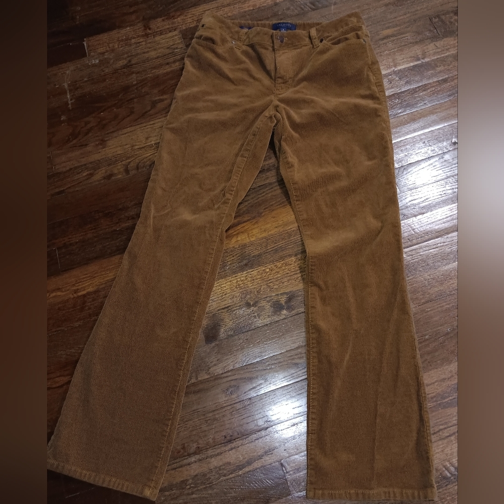 Talbots curvy brown pants size 8